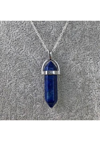 Mavi Lapislazuli Doğal Taş Kolye, Enerji Dolu Takı