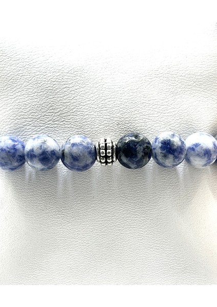 Renkli Doğal Taş Bileklik, Esnek Misinalı, Unisex, Sodalit Taşı fiyatları