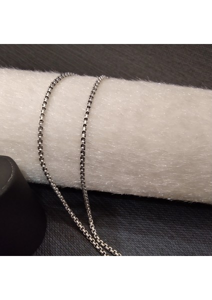 925 Ayar Gümüş Erkek Kolyesi-Uzunluk Seçenekli-Şık TASARIM-55CM -65CM/3MM