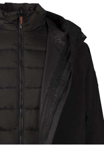 Frederic - Dlx Rainwear 3 In 1 Erkek Siyah Yağmurluk
