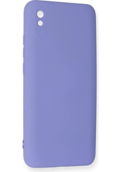 Xiaomi Redmi 9A Kılıf Nano Içi Kadife Silikon - Lila modelleri