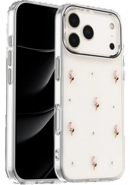 Apple iPhone 17 Pro Fiyonk Desenli Kapak - Desen 6