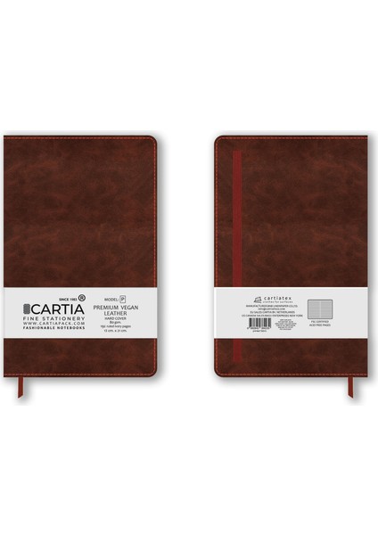Premium Vegan Deri Bordo Not Defteri Çizgili Sert Kapak 13X21