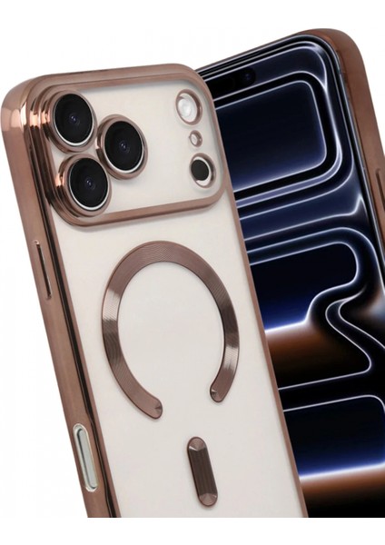 Apple iPhone 17 Pro Max Kross Magneticsafe Kapak - Çöl Titanyum modelleri