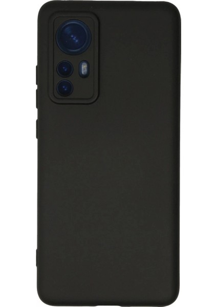 Xiaomi Mi 12 Kılıf Nano Içi Kadife Silikon - Siyah