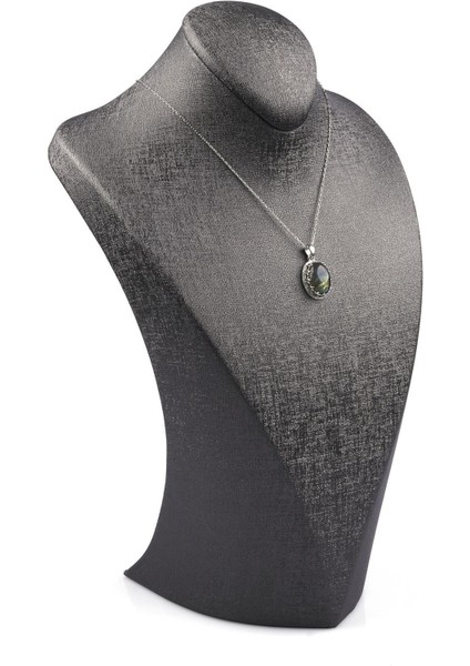 Renkli Doğal Taş Gümüş Kolye, 925 Ayar, Şık ve Özgün Tasarım fiyatları