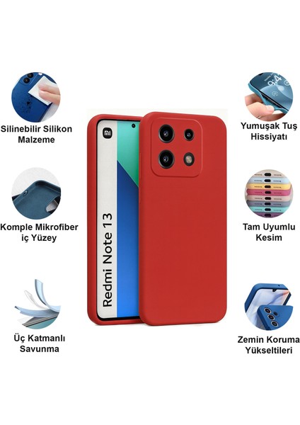 Xiaomi Redmi Note 13 4g Kılıf Lansman Premium Silinebilir Silikon fiyatları