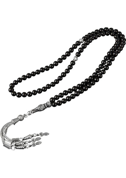 Siyah Turmalin Doğal Taş Tesbih 99'luk - 6mm, Şık ve Doğal Taş Tasarımı fiyatları