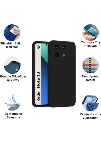 Xiaomi Redmi Note 13 4g Kılıf Lansman Premium Silinebilir Silikon fiyatları