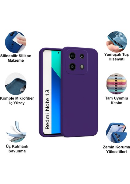 Xiaomi Redmi Note 13 4g Kılıf Lansman Premium Silinebilir Silikon fiyatları