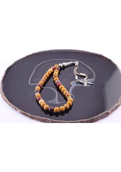 Renkli Doğal Taş Tesbih, Sertifikalı, Zarif ve Şık Takı Seçeneği fırsatları