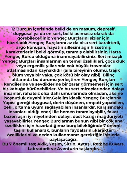 Yengeç Burcu Kolye, Akik, Aytaşı, Labradorit, Yeşim, Pembe K., Sitrin, Aventurin fiyatları