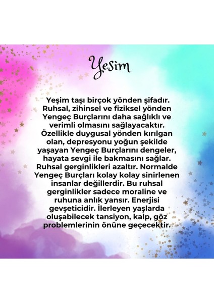 Yengeç Burcu Kolye, Akik, Aytaşı, Labradorit, Yeşim, Pembe K., Sitrin, Aventurin fırsatları