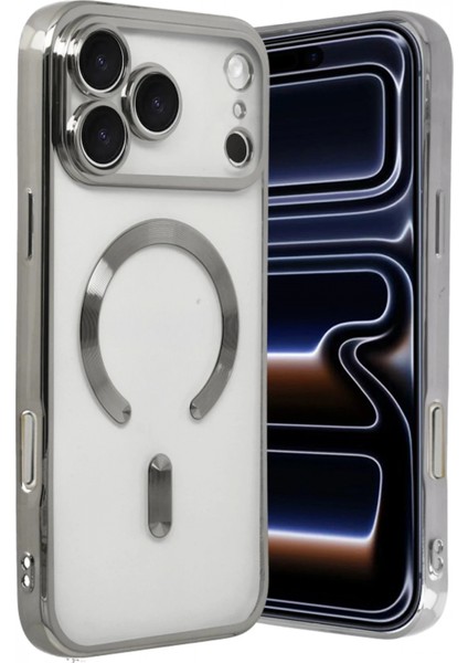 Apple iPhone 17 Pro Kross Magneticsafe Kapak - Gümüş