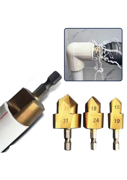 PPRC Boru Genişletme ve Delme Bits Uçlu Matkap Seti DMX4760