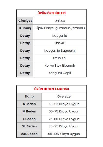 Kapşonlu Baskılı Sweetshirt fiyatları