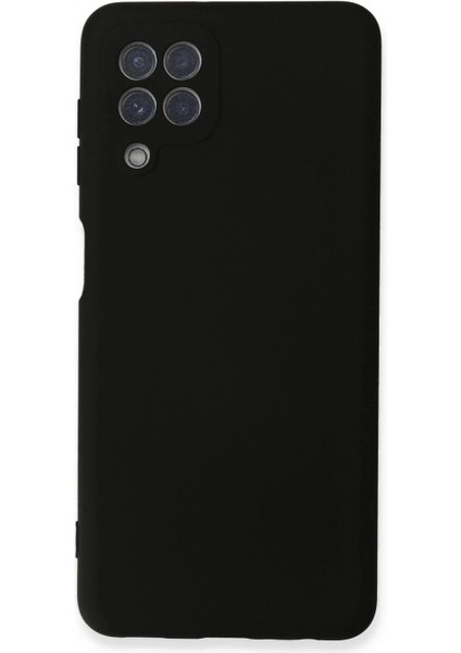 Samsung Galaxy A22 Kılıf Nano Içi Kadife Silikon - Siyah