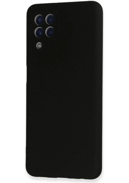 Samsung Galaxy A22 Kılıf Nano Içi Kadife Silikon - Siyah modelleri