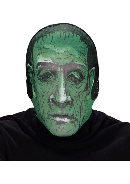 Ds-Derin Kafaya Tam Geçmeli Bez Frankenstein Maskesi - Streç Korku Maskesi - 3D Baskılı Maske Model 5