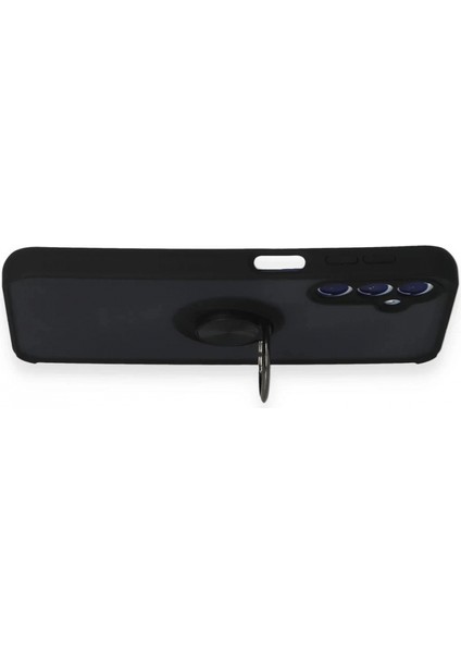 Samsung Galaxy M34 5g Kılıf Montreal Yüzüklü Silikon Kapak - Siyah indirimleri