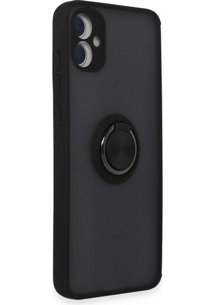 Samsung Galaxy A05 Kılıf Montreal Yüzüklü Silikon Kapak - Siyah fiyatları