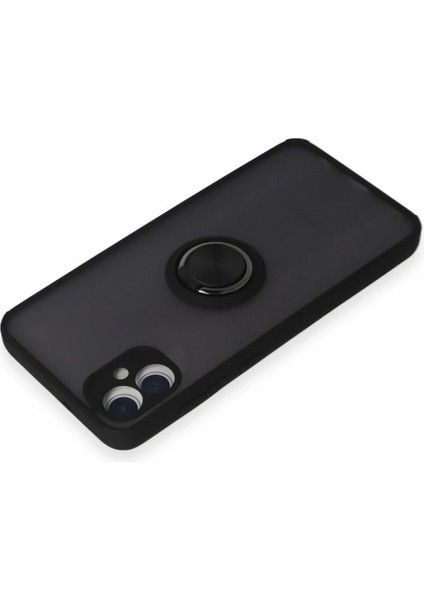 Samsung Galaxy A05 Kılıf Montreal Yüzüklü Silikon Kapak - Siyah modelleri