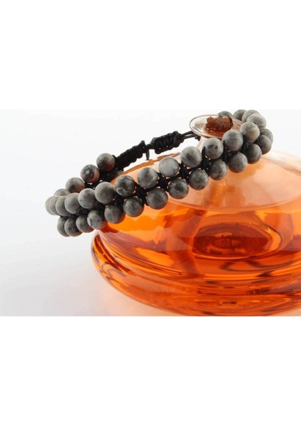 Doğal Gri Jasper Taşlı 6mm Bileklik, Şık ve Enerjik Tasarım. fırsatları
