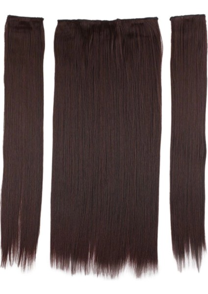 Fiber Sentetik Düz Yarım Ay + 2 Yan Çıt Çıt - Koyu Kahve fiyatları