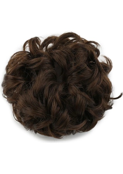 Yoğun Saçlı Lastikli Topuz Toka - Kumral fiyatları