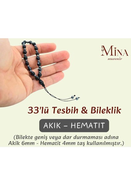 Ayarlanabilir Doğal Taşlı Hematitli Bileklik, Erkek ve Kadın Için Şık Takı