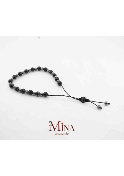 Ayarlanabilir Doğal Taşlı Hematitli Bileklik, Erkek ve Kadın Için Şık Takı fiyatları