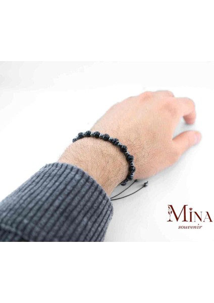 Ayarlanabilir Doğal Taşlı Hematitli Bileklik, Erkek ve Kadın Için Şık Takı modelleri