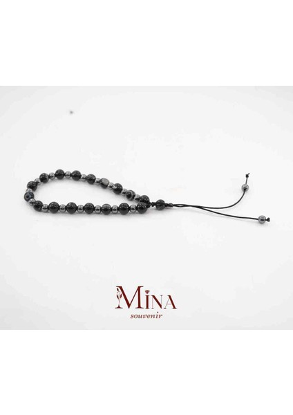 Ayarlanabilir Doğal Taşlı Hematitli Bileklik, Erkek ve Kadın Için Şık Takı fırsatları