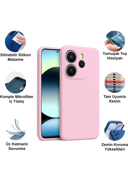 Xiaomi Redmi Note 14 4g Kılıf Lansman Premium Silinebilir Silikon fiyatları