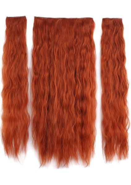 Fiber Sentetik Kabarık Dalgalı Yarım Ay + 2 Yan Çıt Çıt - Bakır fiyatları