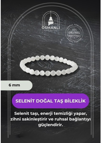 6mm Doğal Taş Bileklik, Şık ve Enerji Dolu Takı Hediye Seçeneği