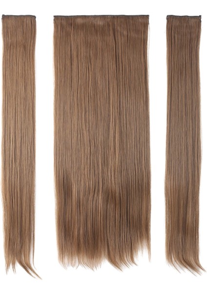 Fiber Sentetik Düz Yarım Ay + 2 Yan Çıt Çıt - Kumral fiyatları