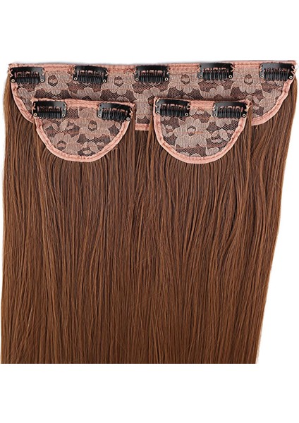 Fiber Sentetik Düz Yarım Ay + 2 Yan Çıt Çıt - Kumral modelleri