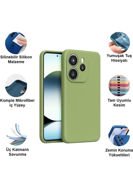 Xiaomi Redmi Note 14 4g Kılıf Lansman Premium Silinebilir Silikon fiyatları