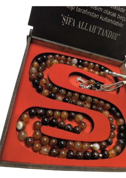 99 Doğal Akik Taşı Tesbih Kutulu, Şık ve Zarif Takı Hediyesi fiyatları