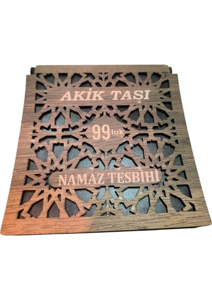 99 Doğal Akik Taşı Tesbih Kutulu, Şık ve Zarif Takı Hediyesi modelleri