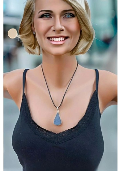 Renkli Doğal Taş Kolye, Şık ve Zarif Takı, Özgün Tasarım, El Yapımı, Zarif Aksesuar