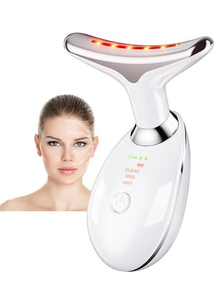 Yüz ve Boyun Masaj Aleti ile Rahatlatıcı Bakım, Doğal ve Güzel Görünüm