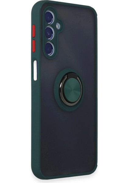 Samsung Galaxy M34 5G Kılıf Montreal Yüzüklü Silikon Kapak - Yeşil fiyatları