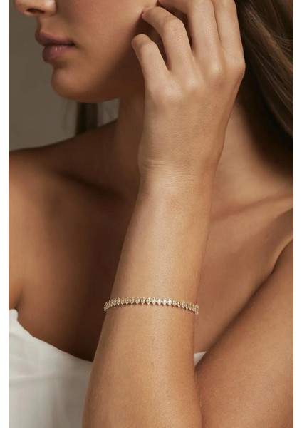 Mini Taşlı Su Yolu Akarsu Bileklik, Şık ve Doğal Tasarım