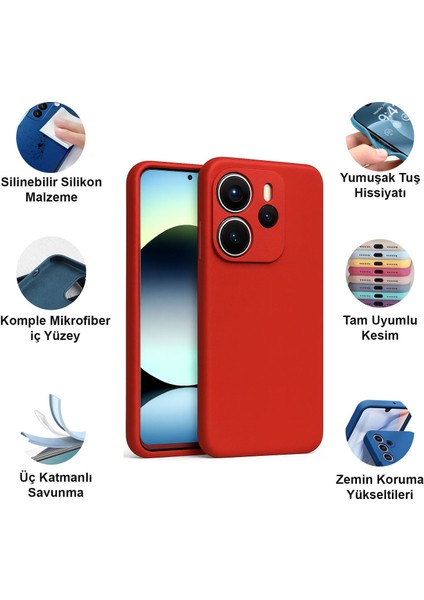 Xiaomi Redmi Note 14 4g Kılıf Lansman Premium Silinebilir Silikon fiyatları