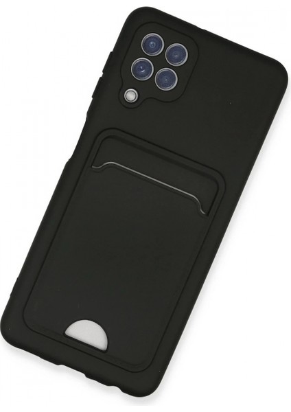 Samsung Galaxy A22 Kılıf Kelvin Kartvizitli Silikon - Siyah fiyatları