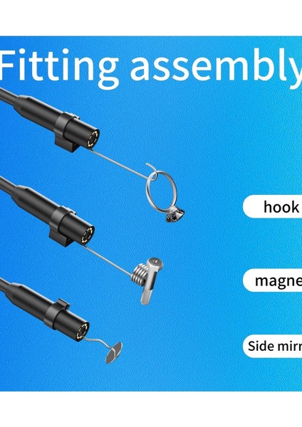 Endoskop Yılan Video Kamera Ios Uyumlu LED Li 10 Metre 7 mm Sert Kablo 2mp Full Hd ( Lisinya ) indirimleri