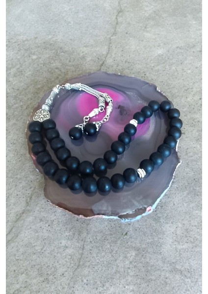 Oniks Taşlı 33'lü Tesbih, Sertifikalı, Mdf Kutulu, 10 Mm, Şık ve Kaliteli modelleri