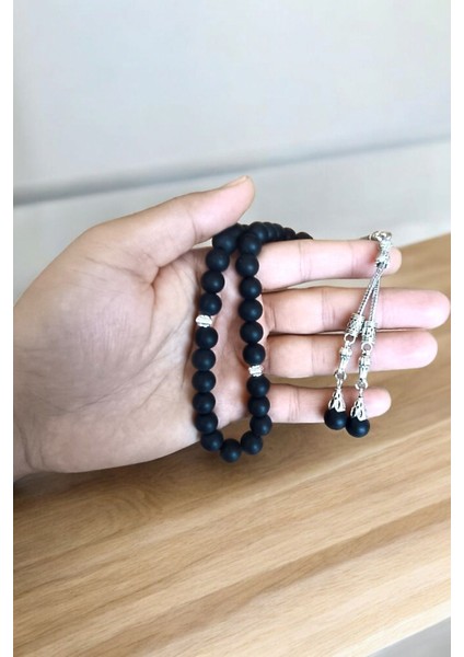 Oniks Taşlı 33'lü Tesbih, Sertifikalı, Mdf Kutulu, 10 Mm, Şık ve Kaliteli fırsatları